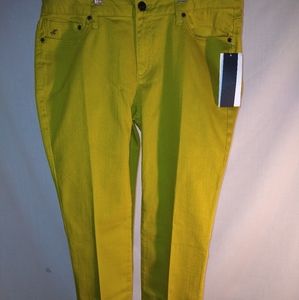 KENNETH COLE NEW YORK SKINNY LEMONGRASS JEANS (10 US)